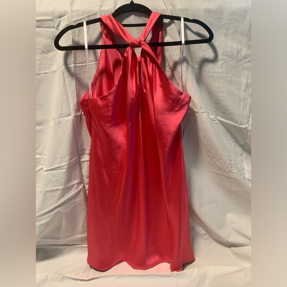 Bar III Vibrant Pink Backless Dress